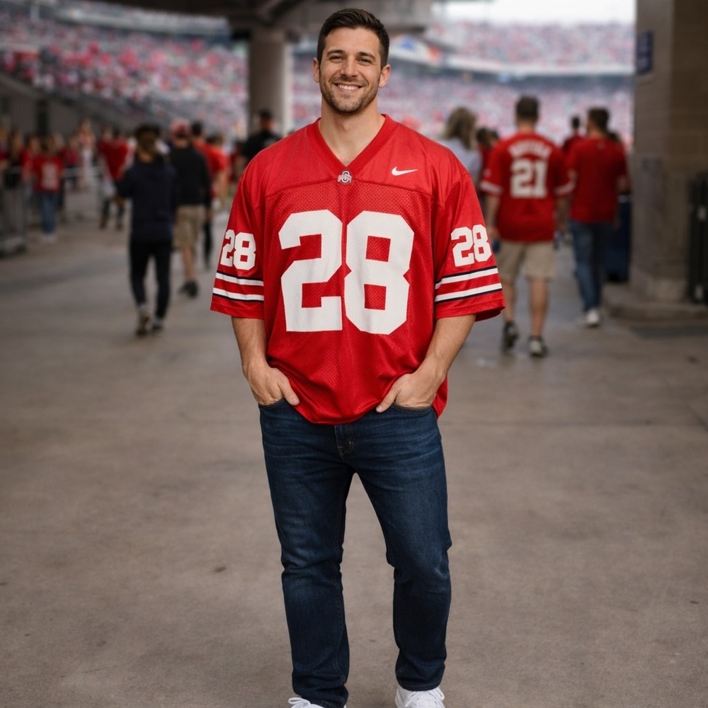 Nike Ohio State‎ Buckeyes #28 Chris "Beanie" Wells Football Jersey XXL NCAA